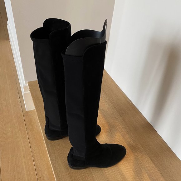 Stuart Weitzman 5050 Suede Over-the-Knee Boots - Picture 5 of 8